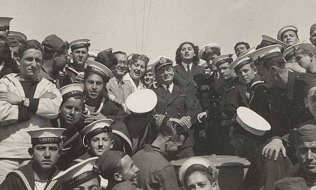 The victories of the Greek navy arm.