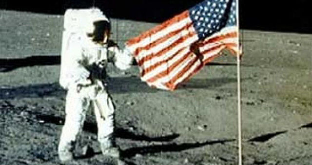 Neil Armstrong Lands on the Moon
