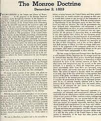 The Monroe Doctrine was signed.