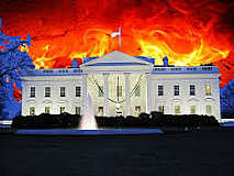 The White House burned down