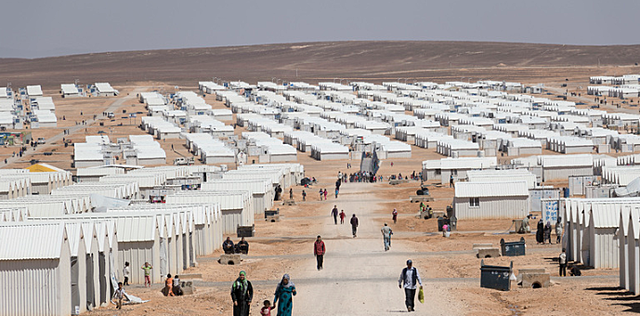 Azraq, a new camp opens up in Jordan.