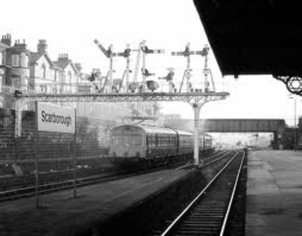 First railroad line opened