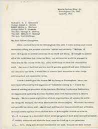 Letter from Birmingham jail