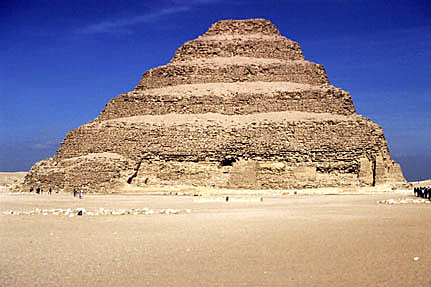 The first pyramid was built by the Pharaoh Djoser