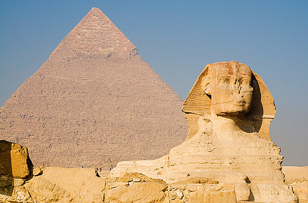 The Sphinx & the Great Pyramids of Giza were built