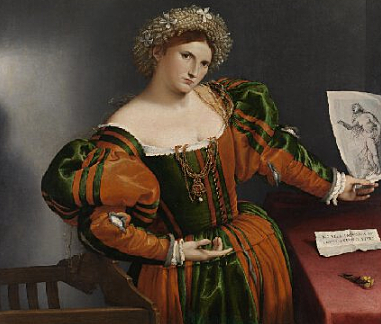 Portrait of a Woman inspired by Lucretia was finished