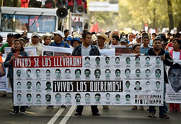 O trágico sumiço dos 43 estudantes do mexico