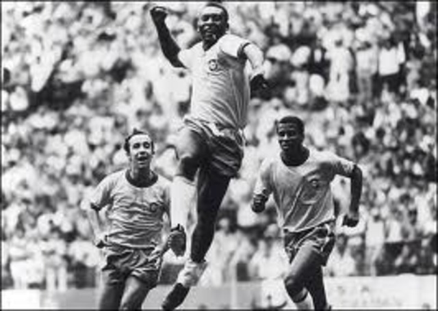 Pele went to his first World Cup in Sweden.