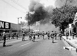 Riot in watts Los Angeles