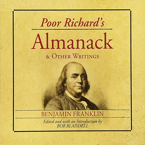 Franklin Publishes "Poor Richard's Almanac"