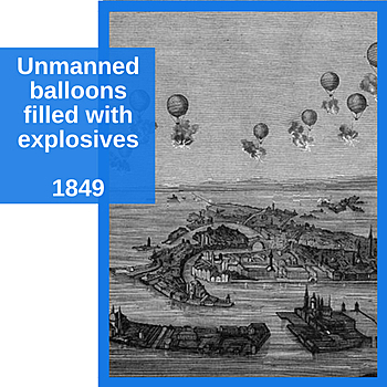 Unmanned Balloons Filled With Explosives