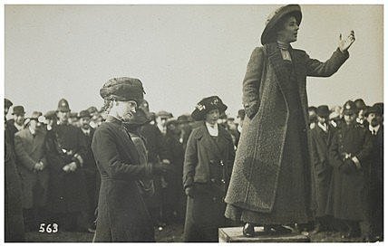 Abigail starts to comment on politics