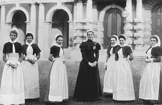 Abigail nurses the sick