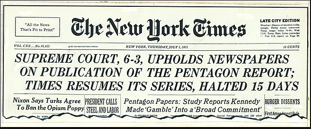 New York Times Co. v. United States