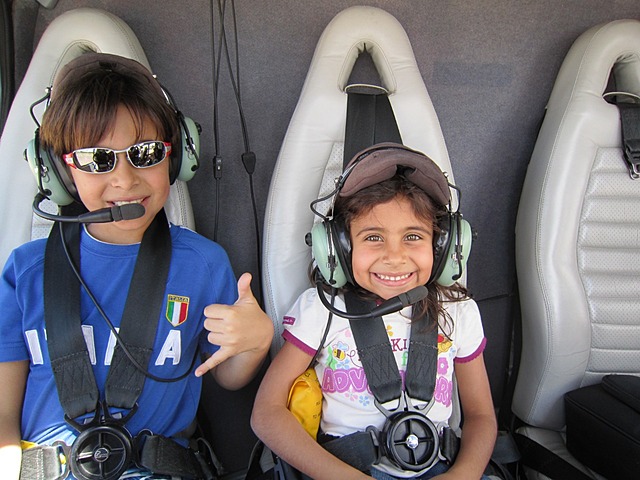 Andei de helicóptero pela primeira vez