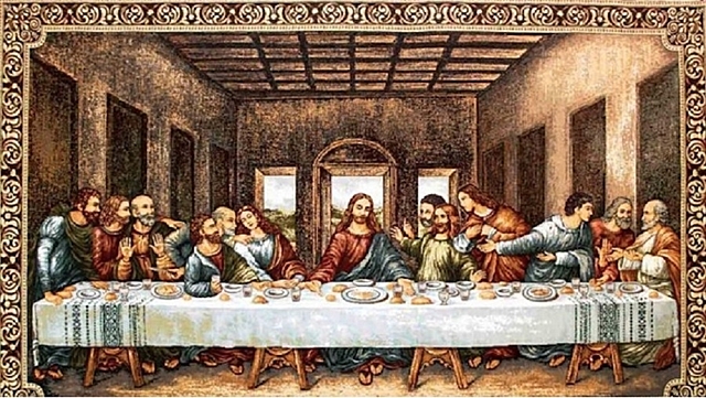 La última cena de Leonardo da Vinci.