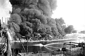 Cuyahoga River caught on fire