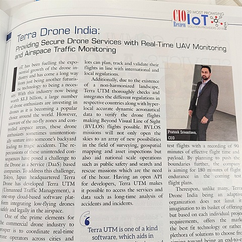 TDI wins 'Most Promising Startup' Award by CIOReview