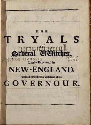 Cotton Mather's account of the Witch Trials
