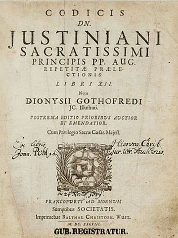 Justinian I - Justian Code