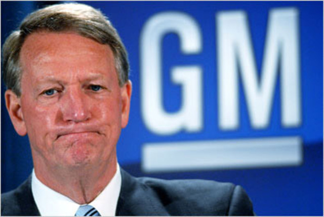 Rick Wagoner because the president of General Motors