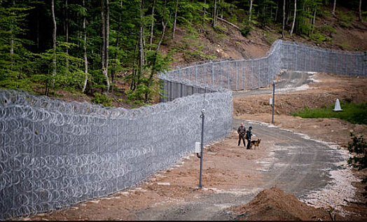 Hungary builds walls to stop refugees from entering Europe.
