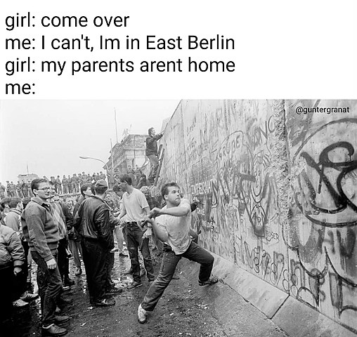 Destruction of the berlin wall