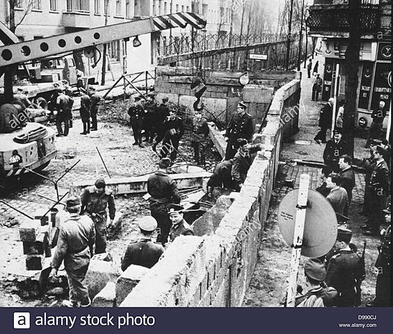 Construction of Berlin Wall