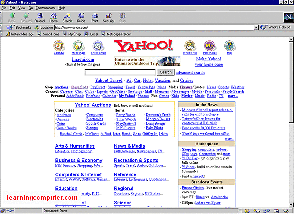 Netscape and yahoo