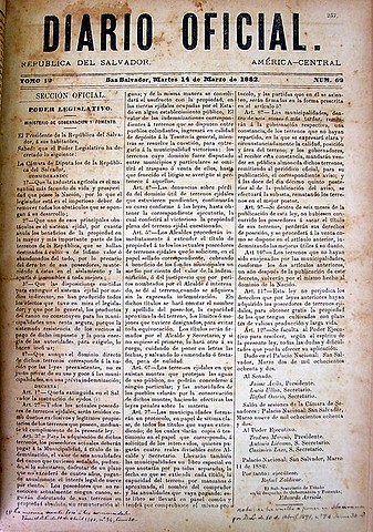 Queda extinguida en El Salvador la institución de ejidos