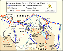 Germany and Italy's invasion of France