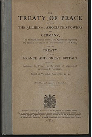 Deutschland bezahlen alle Reperationen von dem ersten Welkrieg