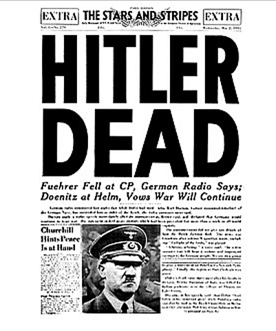 Hitlers Selbstmord in seinem Bunker