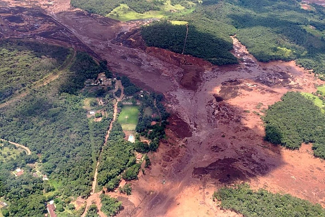 Barragem da vale rompeu em Brumadinho,MG