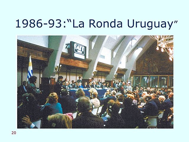 Finaliza la Ronda de Uruguay.