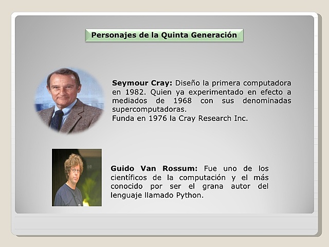 Quinta generación (1982-1889)