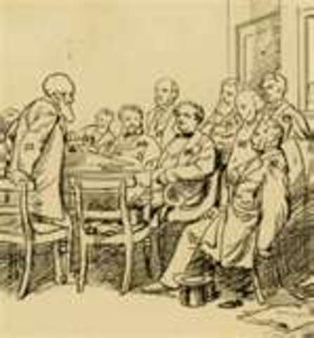 Britain sets up a peartial blockade of American ports