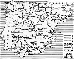 Se crea la red Nacional de Ferrocarriles Españoles.