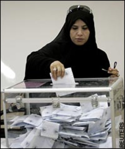 Women voted for the first time!