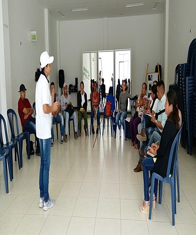 Socialización emprendimiento en montaje de viveros en el marco de la Alianza AQUARISC – SENA