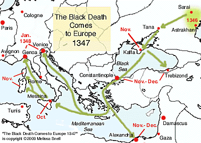 Black Death Hits Europe