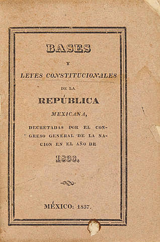 Bases y Leyes constitucionales de la República Mexicana