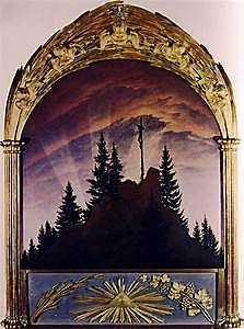 Friedrich, Croce in montagna