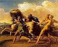 Gericault, Cattura di un cavallo selvaggio nella campagna romana