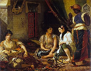 Delacroix, donne di Algeri nei loro appartamenti