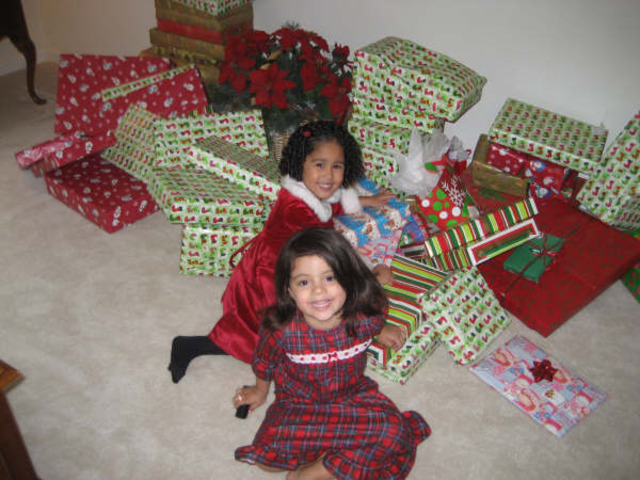 Yazmin celebrates Christmas at Grandma's house!!