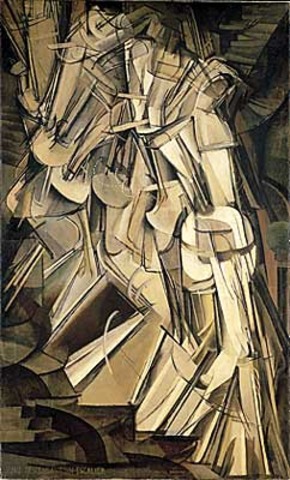 marrcel Duchamp "Nude Descending a Staircase, No. 2"