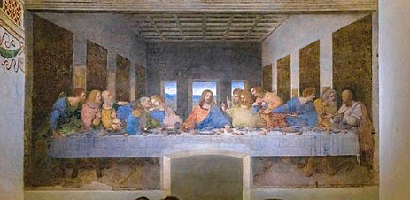 "The Last Supper" painted