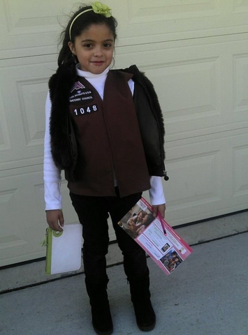 Yazzy becomes a Girl Scout!!!!