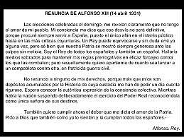 Elecciones municipales. Renuncia de Alfonso XIII.